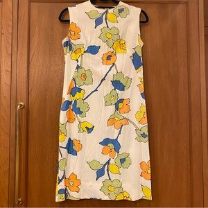Vintage 60s 70s Floral Sleeveless Dress - Multicolor by Lady Manhattan